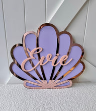 Load image into Gallery viewer, Triple Layer Mermaid Shell Plaque