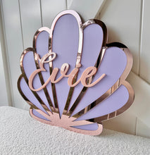 Load image into Gallery viewer, Triple Layer Mermaid Shell Plaque