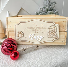 Load image into Gallery viewer, Vintage Teddy Crate Plaque (PLAQUE ONLY)