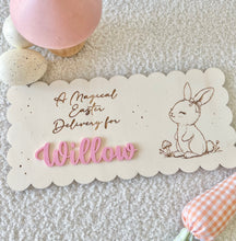 Load image into Gallery viewer, Vintage Bunny Easter Crate *PLAQUE ONLY