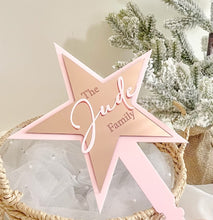 Load image into Gallery viewer, Family Star Tree Toppers