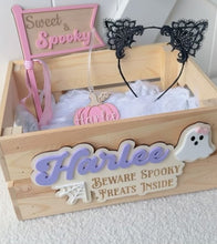 Load image into Gallery viewer, Little Ghost Interchangeable Crate Plaque (Plaque Only)