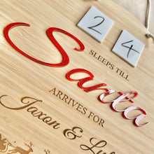 Load image into Gallery viewer, Personalised Christmas Countdown Plaque