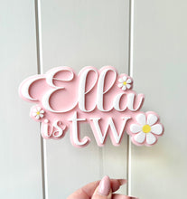 Load image into Gallery viewer, Daisy Double Layer Acrylic Topper