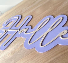 Load image into Gallery viewer, Double Layer Acrylic Name Plaque