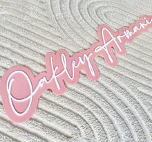 Load image into Gallery viewer, Double Layer Acrylic Name Plaque