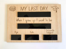 Load image into Gallery viewer, My First/Last day Bamboo Board