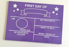 Load image into Gallery viewer, First Day of School Acrylic Board
