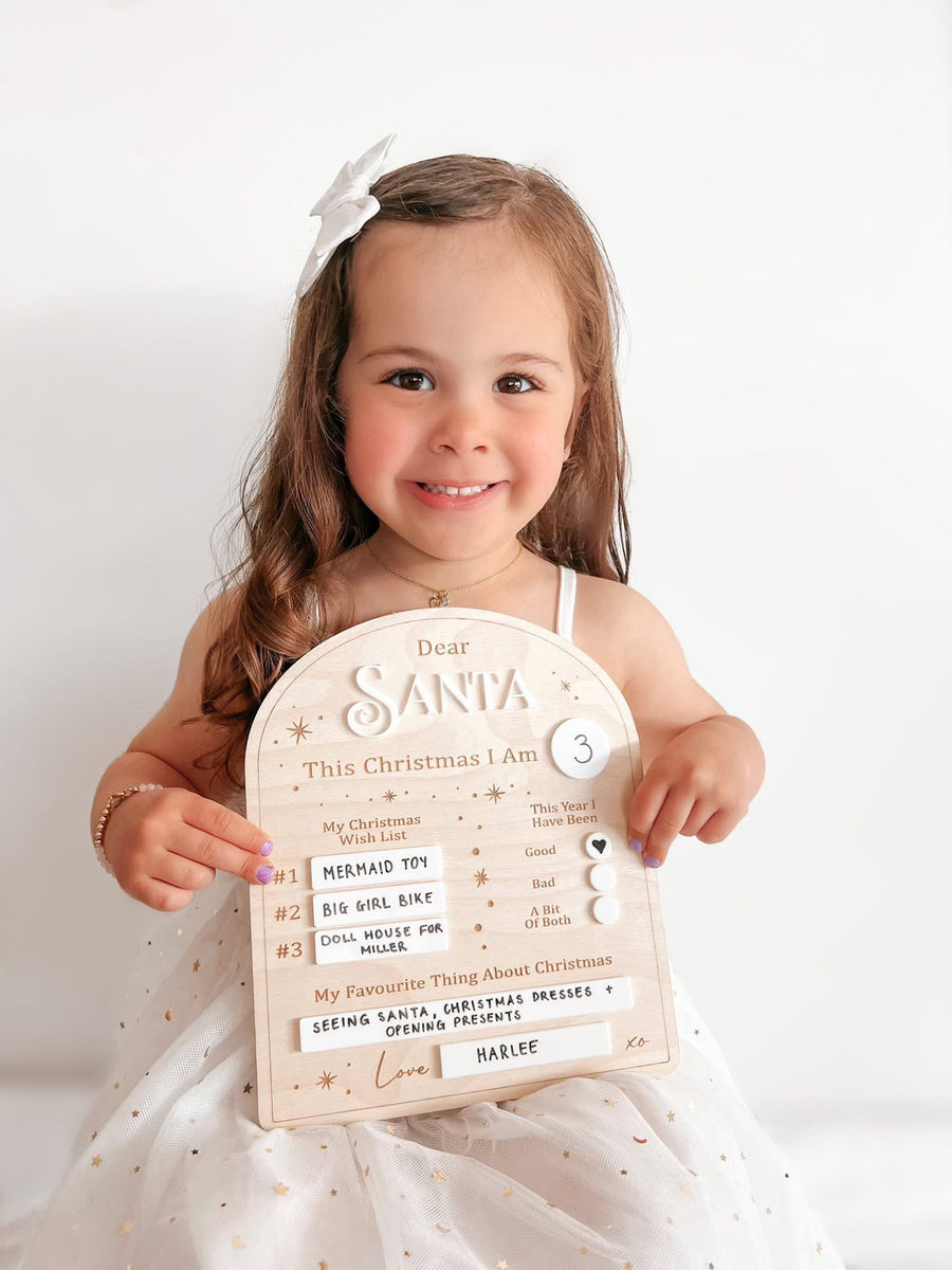 Letter To Santa Milestone Board Jax&Lou