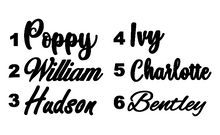 Load image into Gallery viewer, Bamboo Name Cutout Plaque