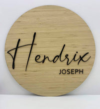 Load image into Gallery viewer, Bamboo Name Plaques