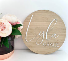 Load image into Gallery viewer, Bamboo Name Plaques