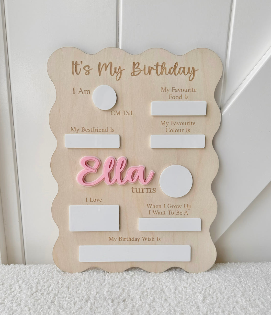 Birthday Interview Board