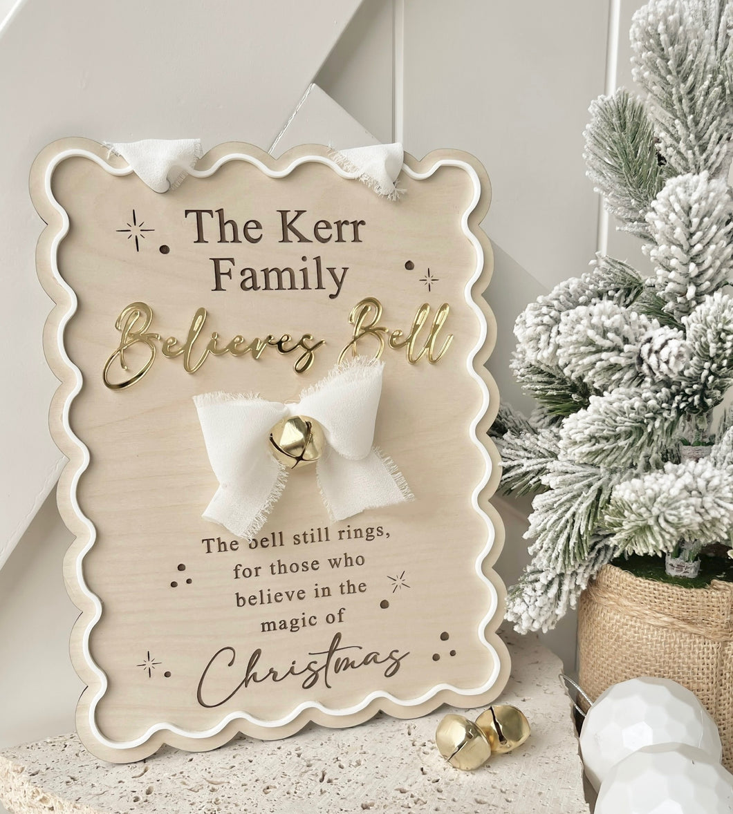 Believes Bell Family Plaque