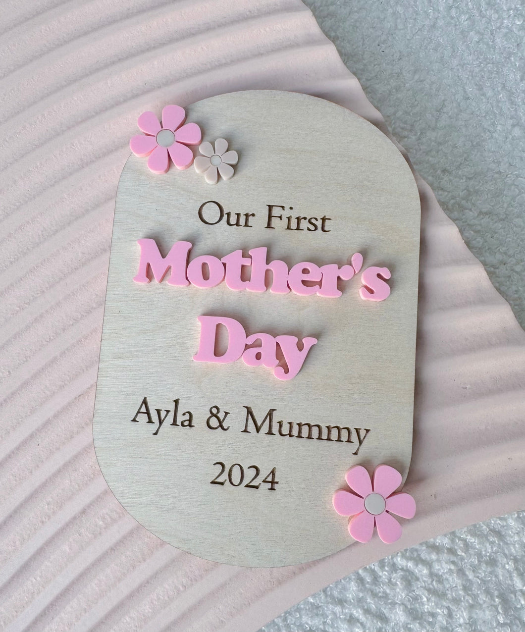 Our First Mothers Day Daisy Plaque