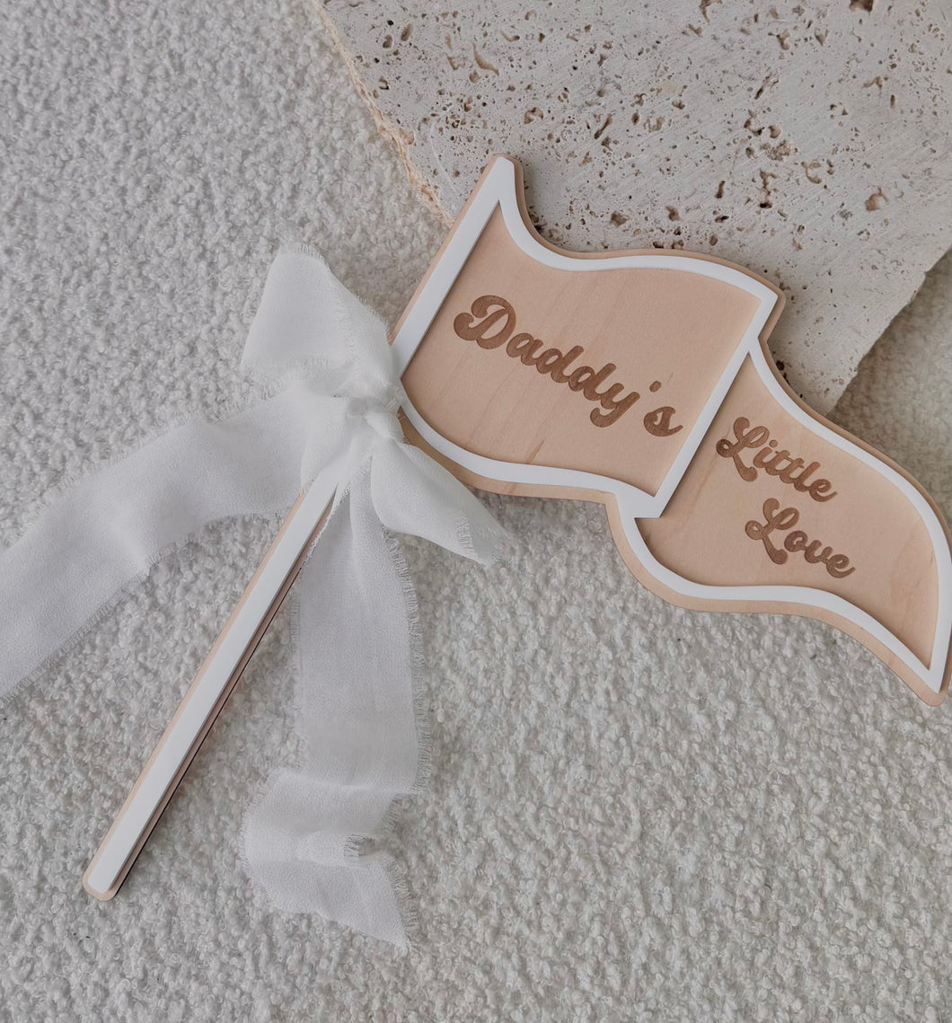 Daddy's Little Love Flag