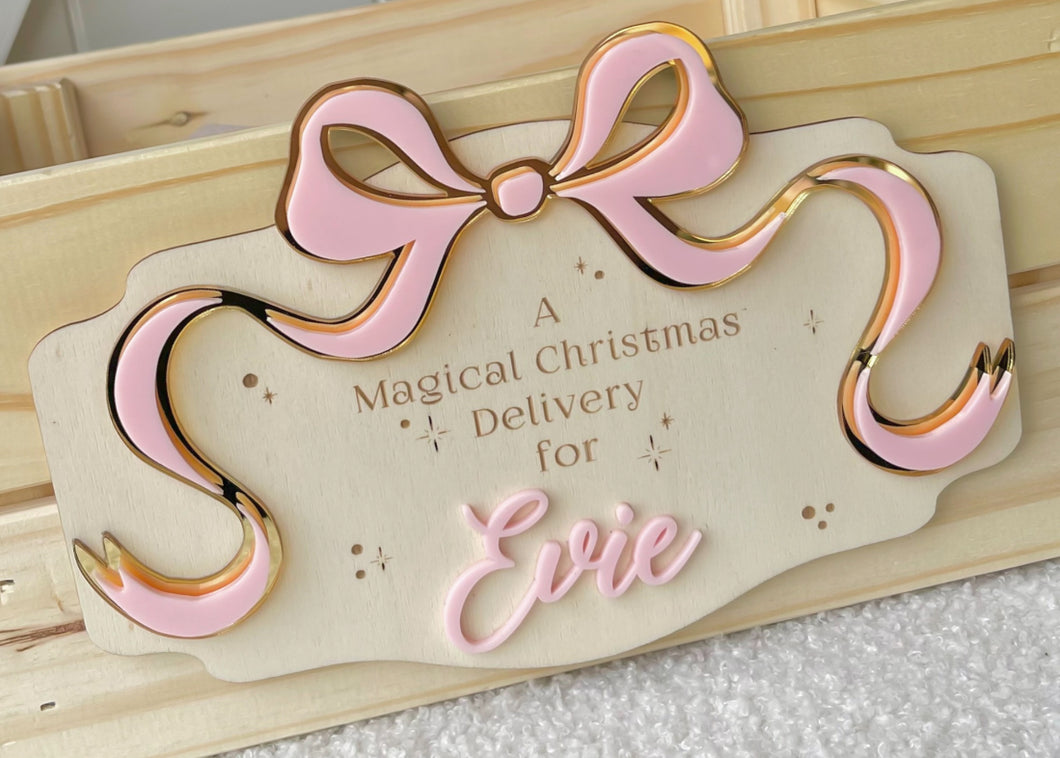 Bow Crate PLAQUE ONLY