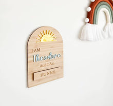 Load image into Gallery viewer, Interchangeable Affirmation Arch Plaque

