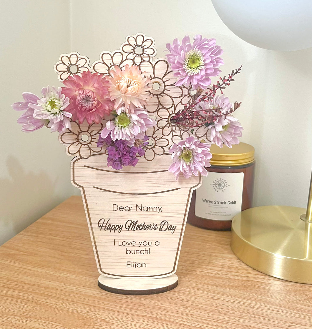 'Love You A Bunch' Flower Pot
