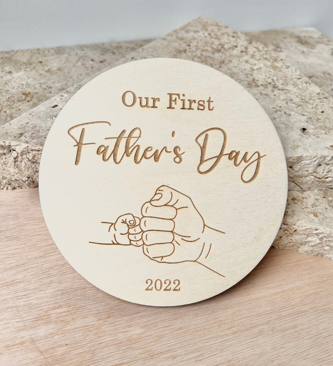 First Fathers Day Plaque