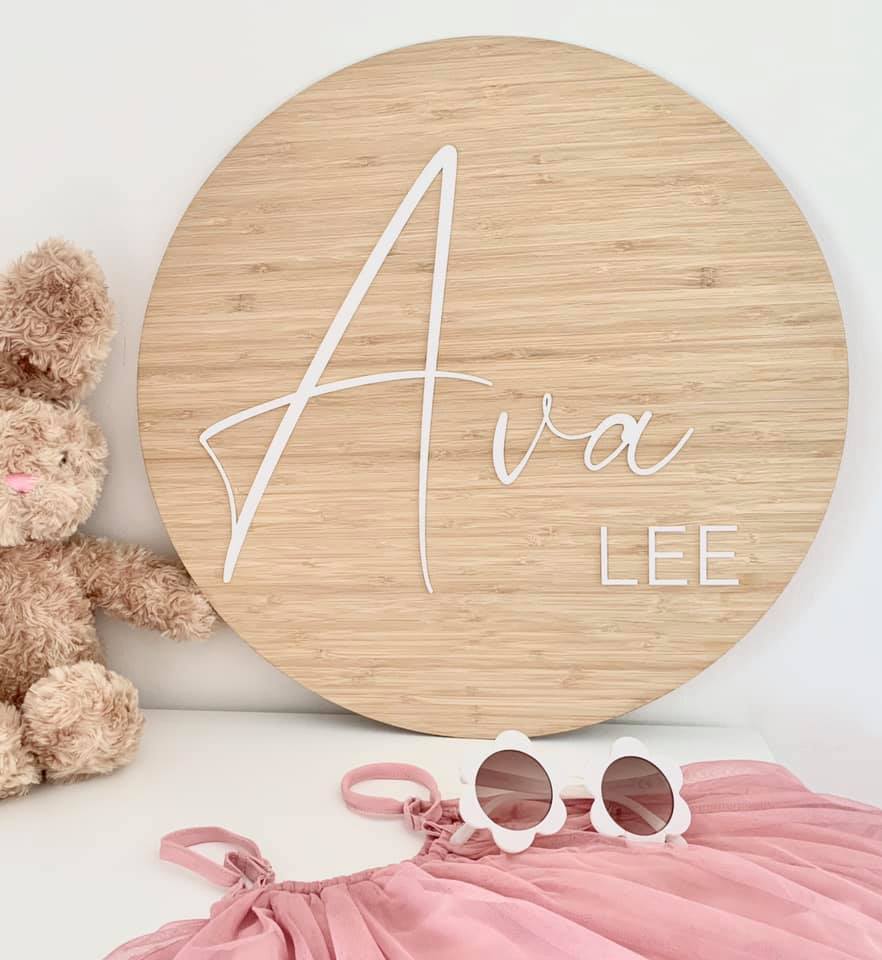 Bamboo Name Plaques
